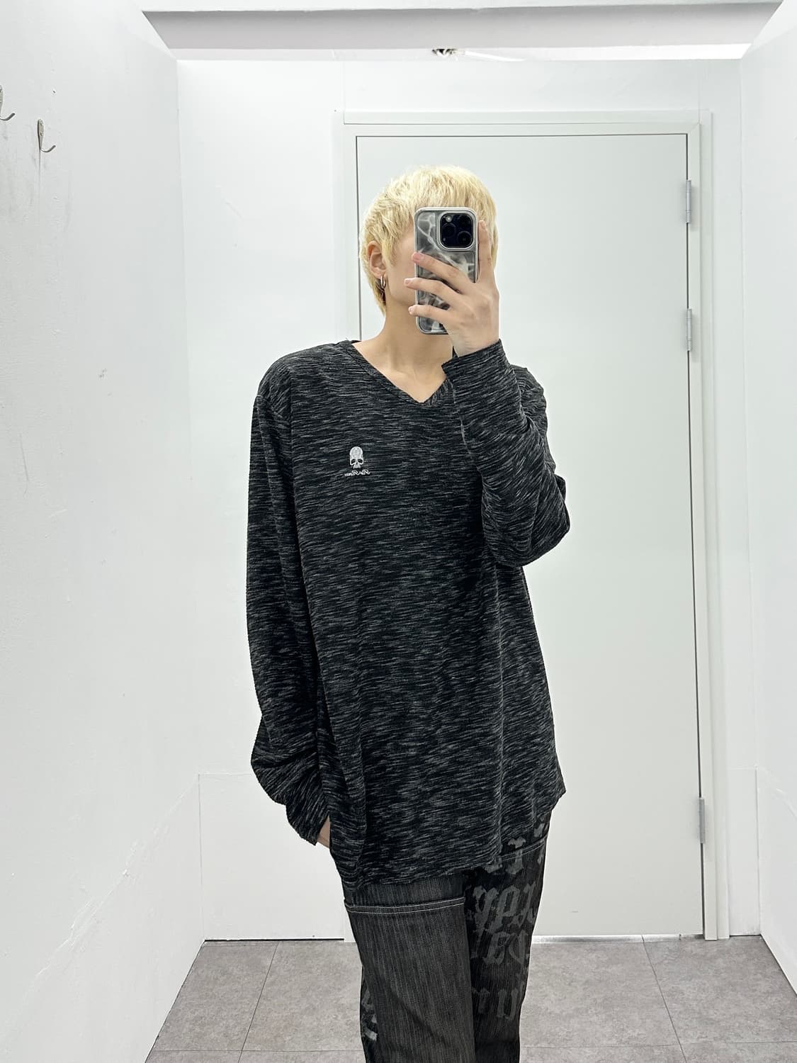 RE ROEN skull patch sleeve 상품이미지1