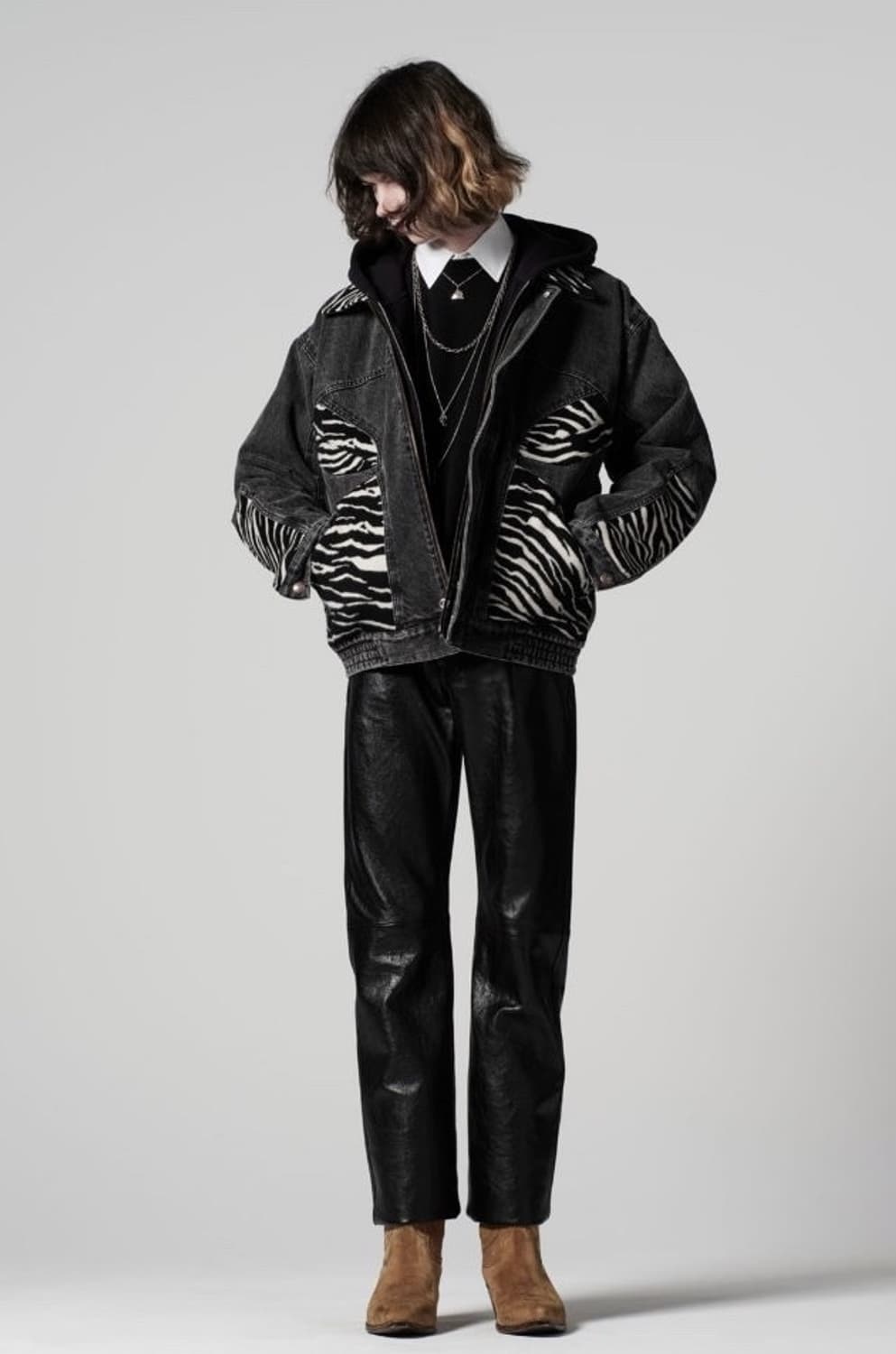 [NCT 태용님 착용] 셀린느 21AW 지브라 데님 자켓 상품이미지2