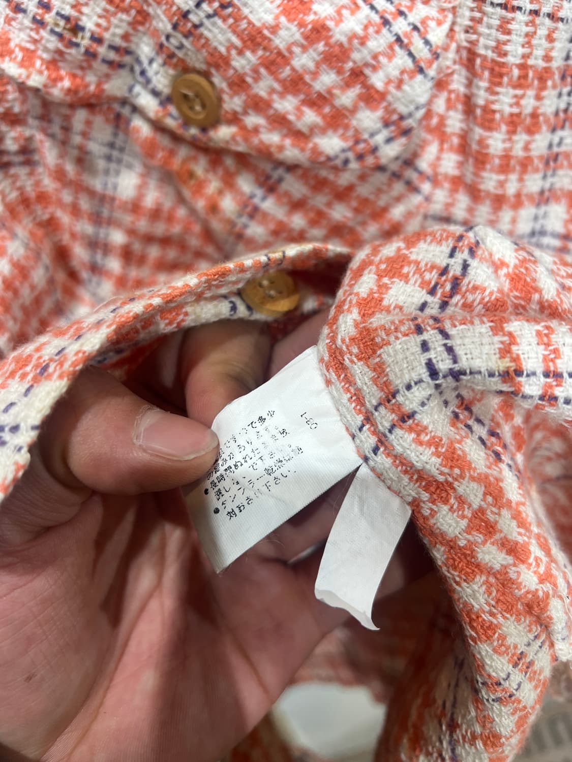 Milk Bar club 플란넬 체크 셔츠 상품이미지4