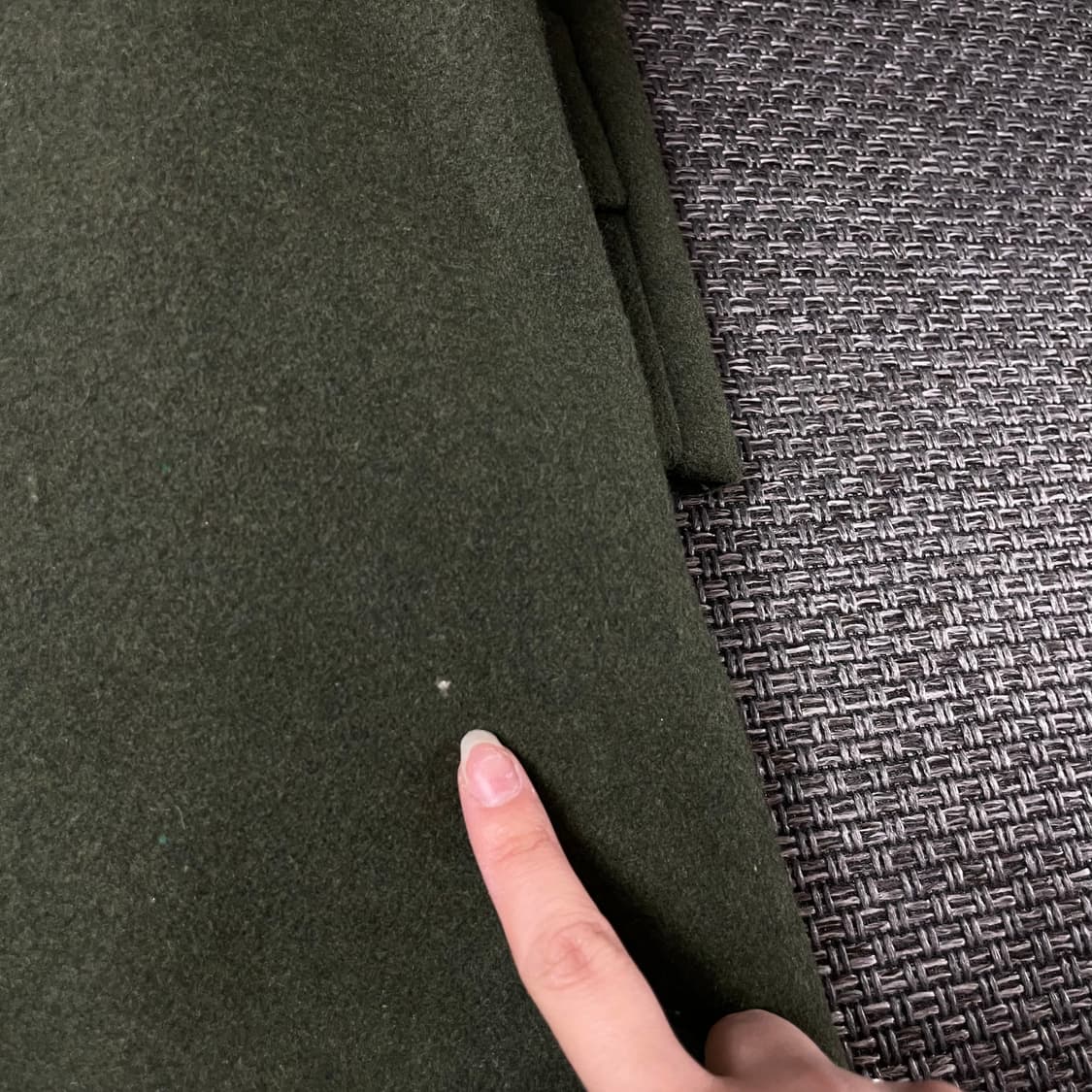 NFloor 카키 히든버튼 롱 싱글 코트 50 상품이미지6