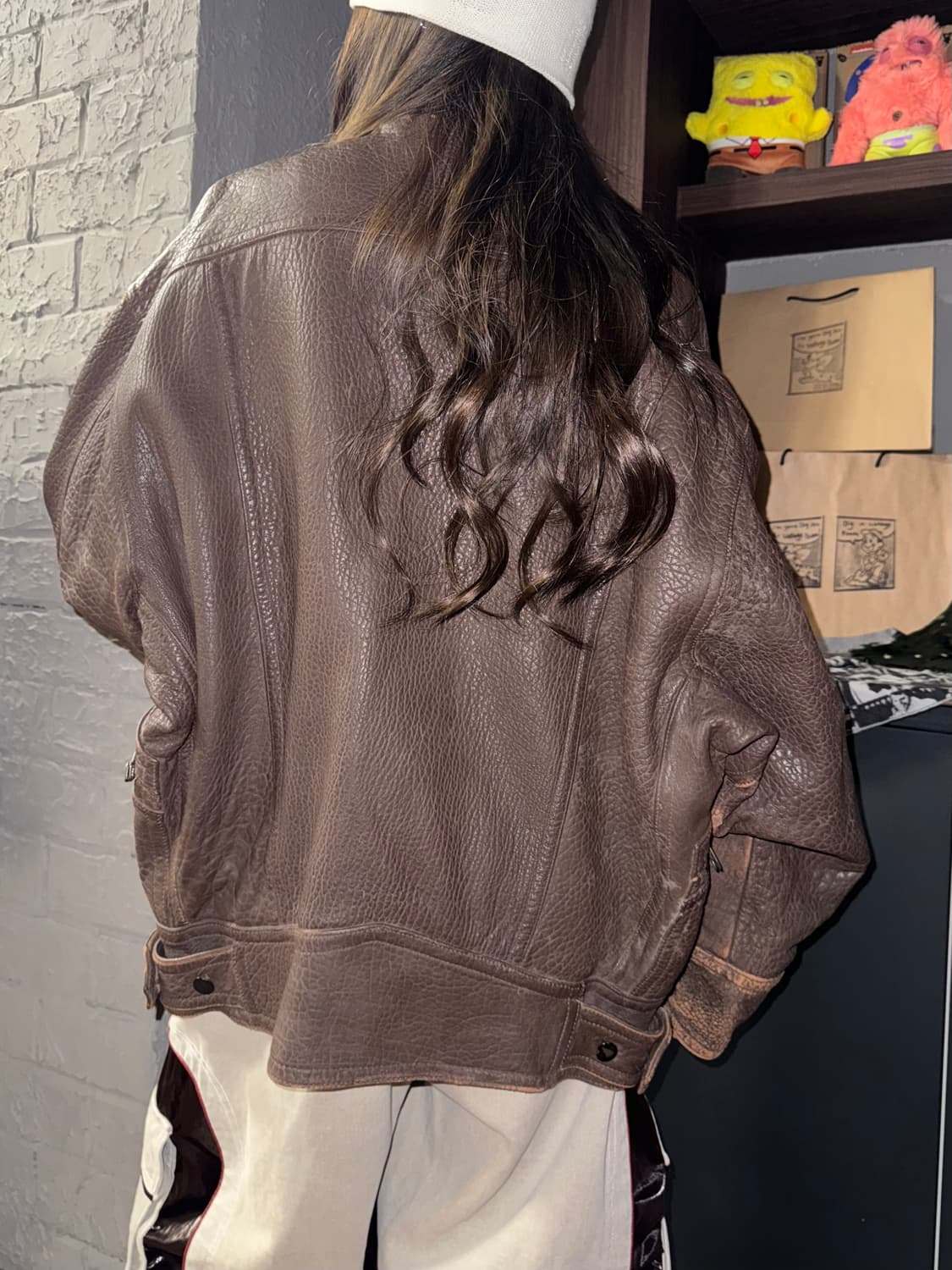 빈티지 양가죽 레더자켓 상품이미지3