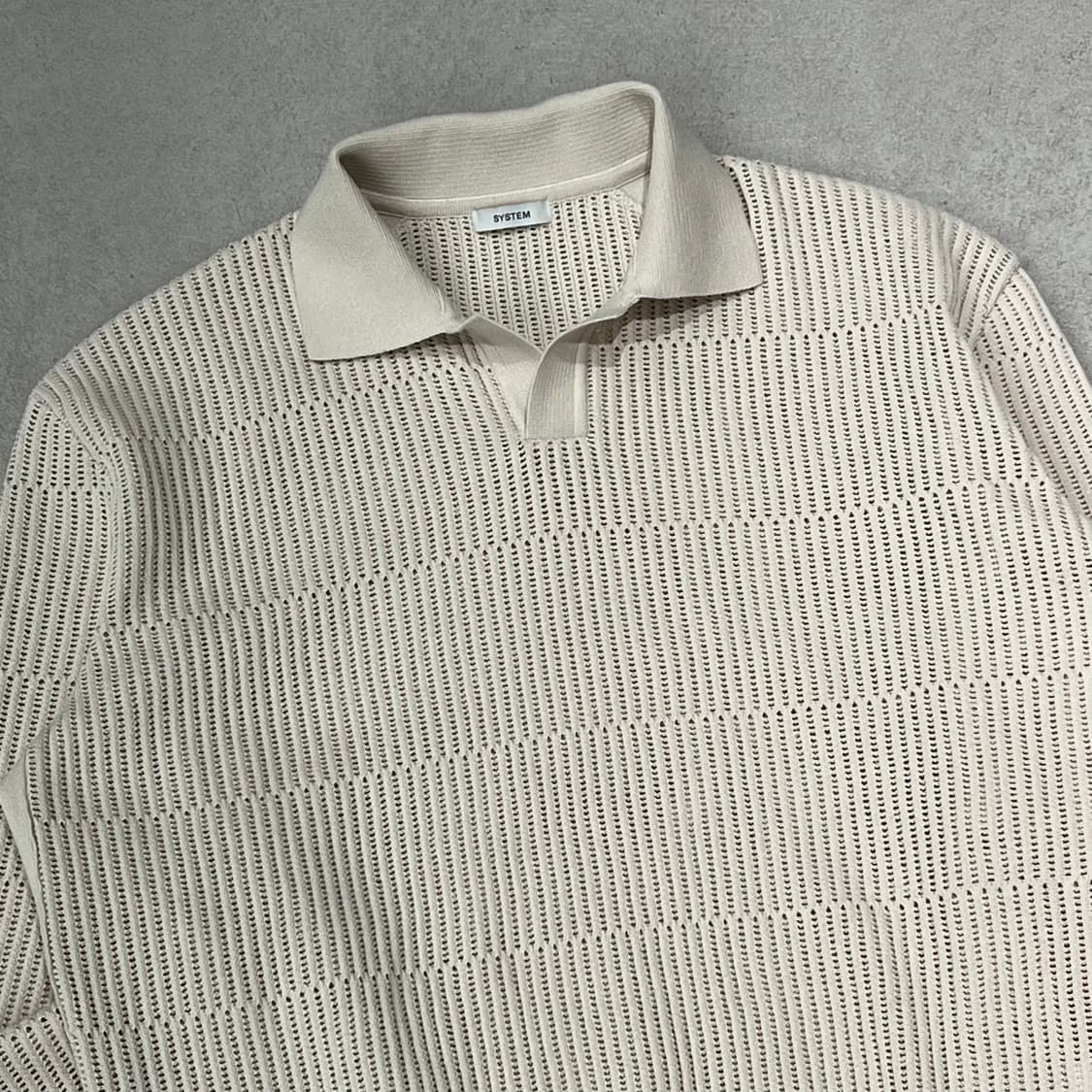 시스템 카라 펀칭니트 s10025 상품이미지3