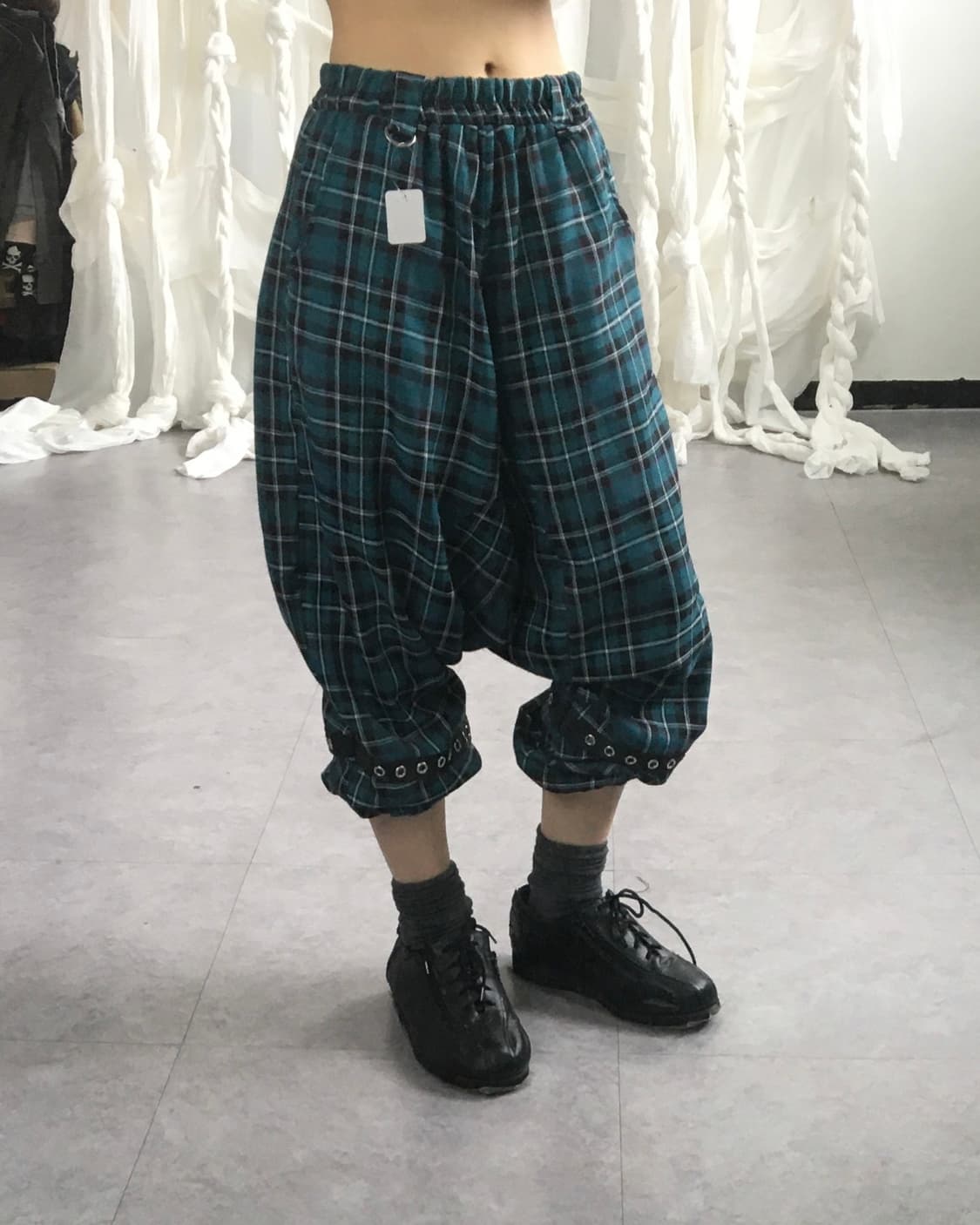 Check pattern sarouel patns 상품이미지10