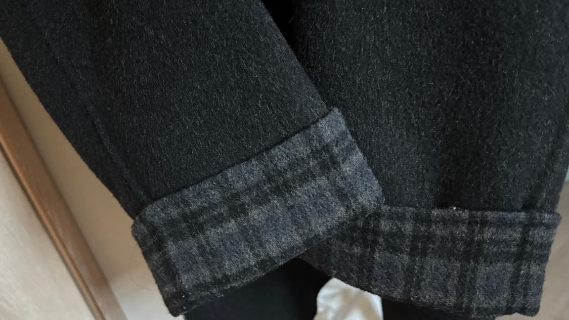 빈티지 체크 코트 상품이미지4