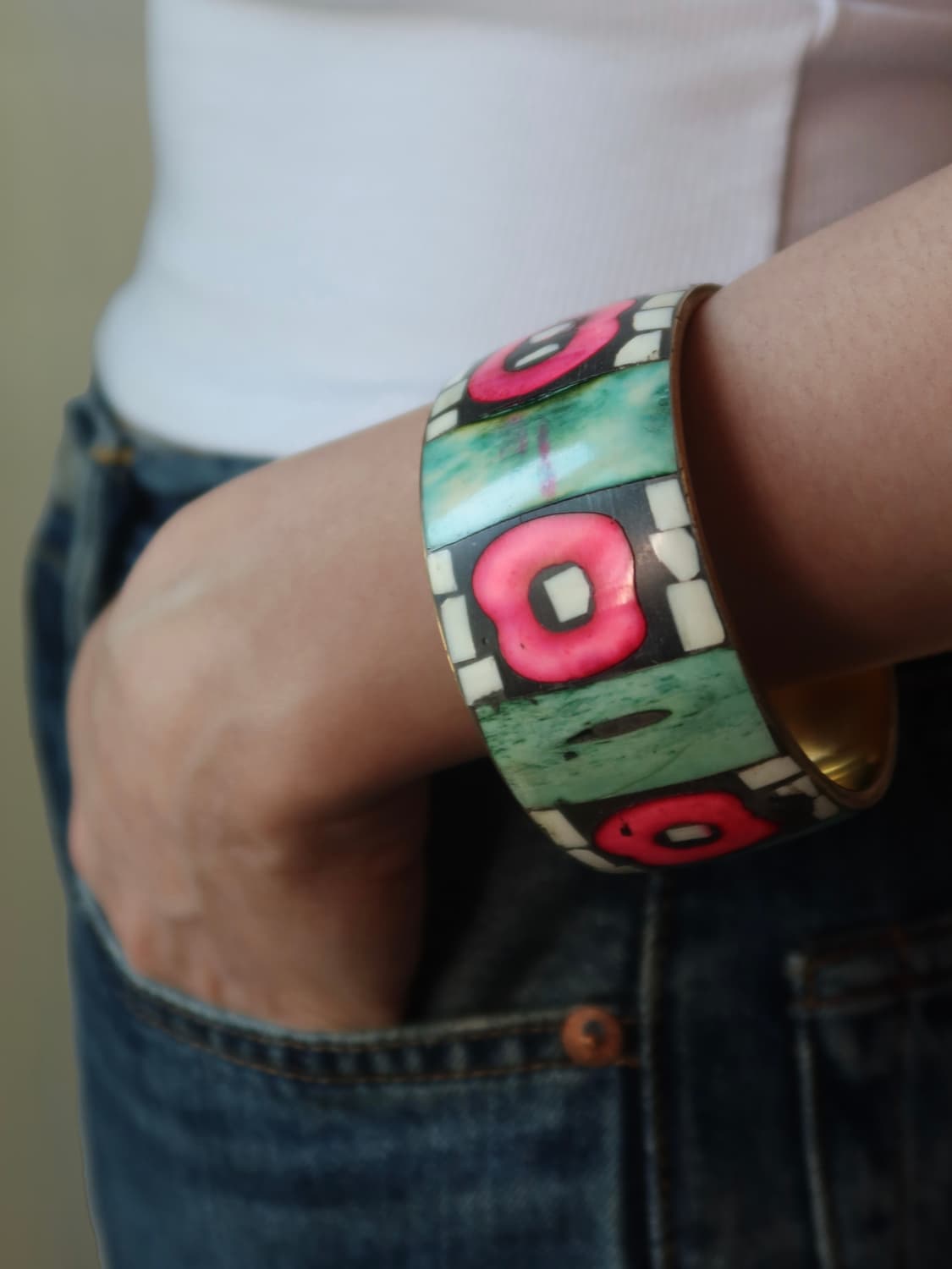 pink eye mosaic bangle 상품이미지2