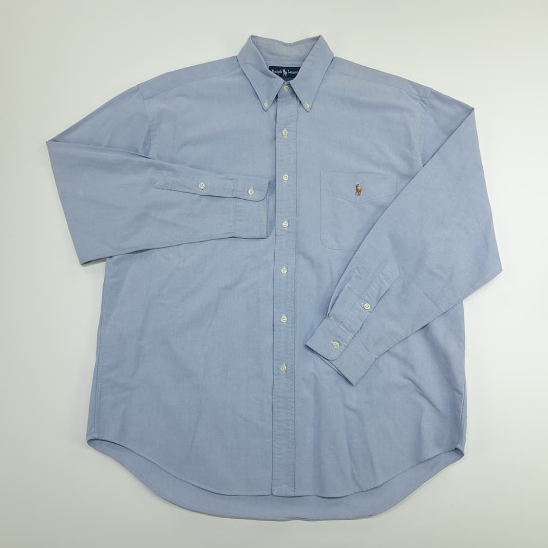 CN765 L 폴로 랄프로렌 빅셔츠 클래식블루 긴팔 셔츠 남방 상품이미지2