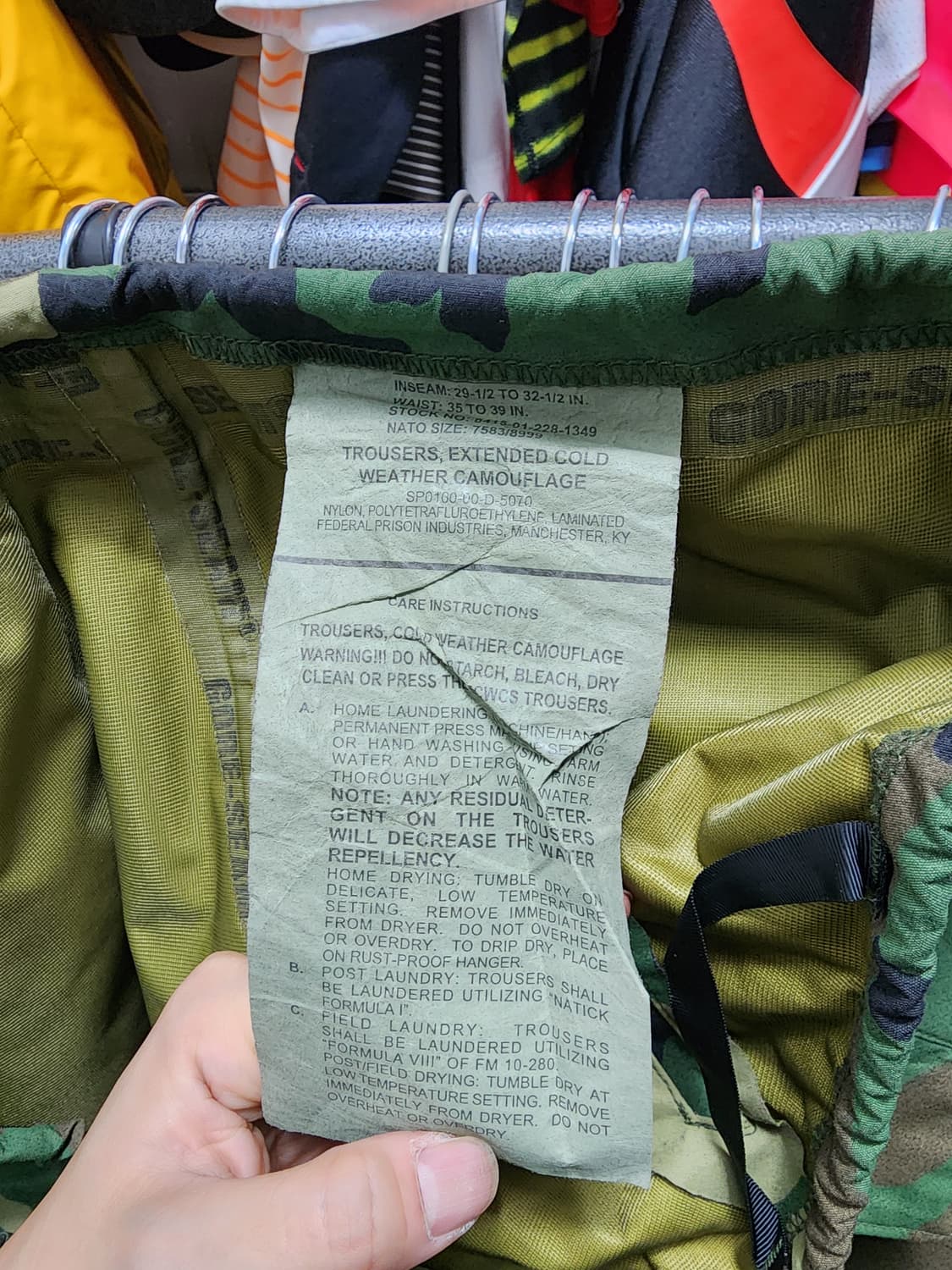 미군 밀리터리 고어텍스 팬츠 상품이미지7