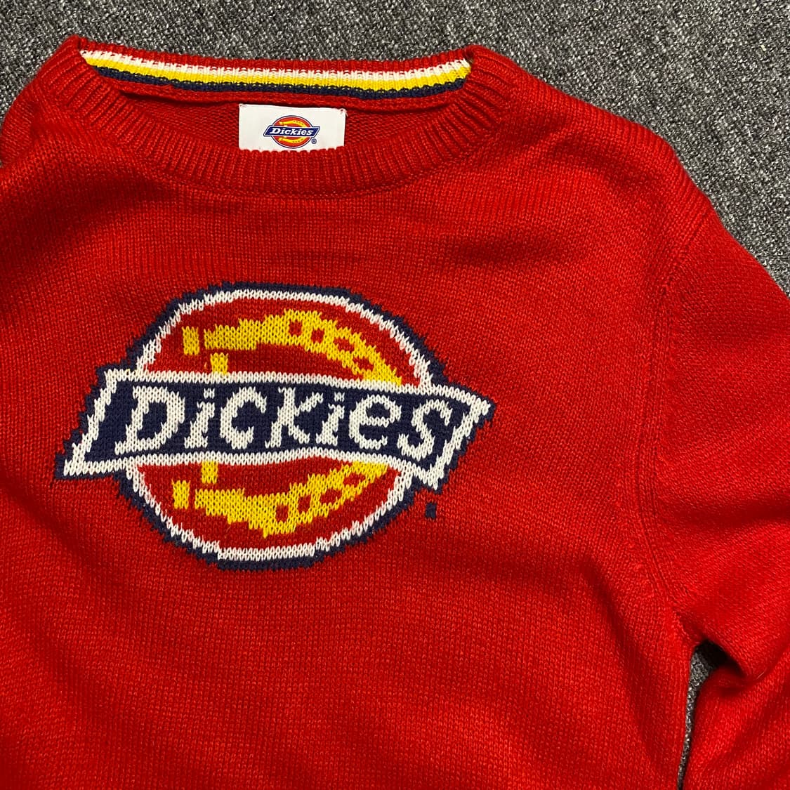 🌊Dickies Red logo knit 상품이미지3