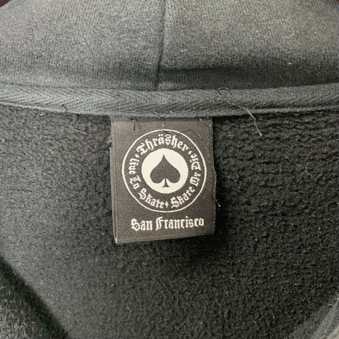 트레셔 불꽃로고 블랙 후드집업 상품이미지6