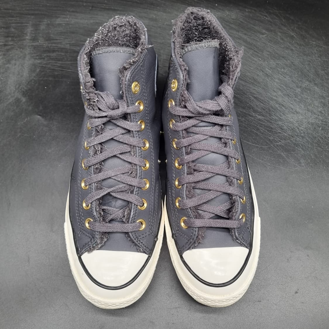 컨버스 척테일러 안감털 레더 하이탑255 상품이미지2