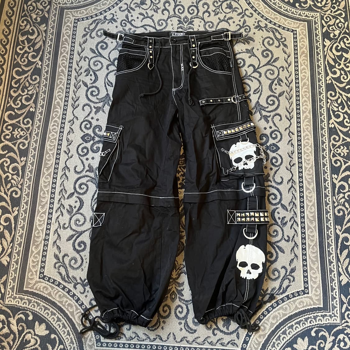 S TRIPP NYC 스컬 본디지 팬츠W2372 상품이미지1