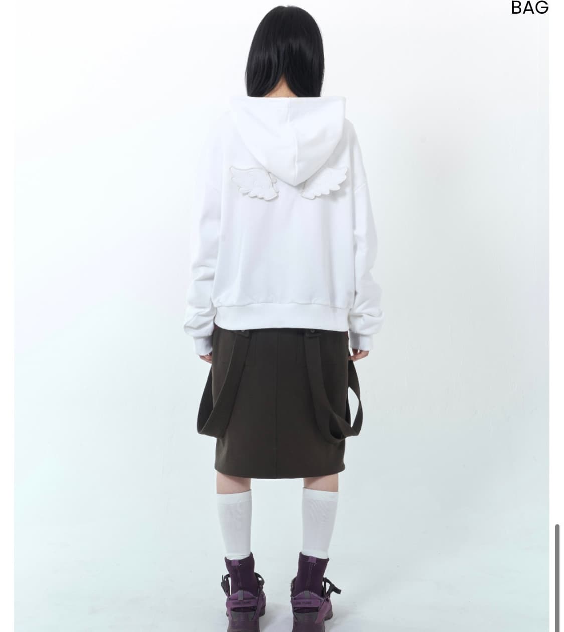 OSHIGH Wing hoodie white 오쉬하이 윙 후디 상품이미지3