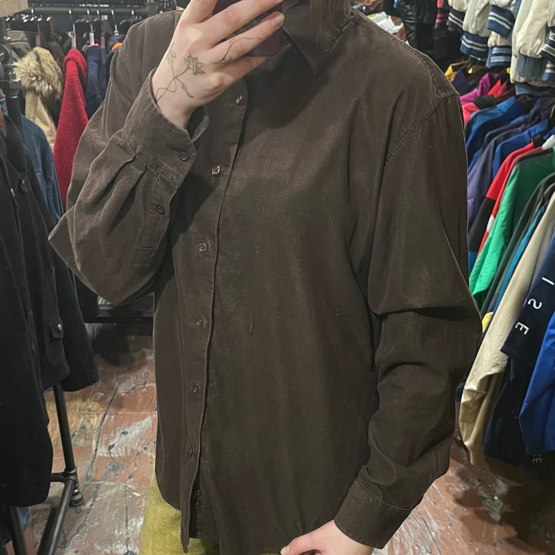 [HI] 칼하트 코듀로이 셔츠 브라운 상품이미지4