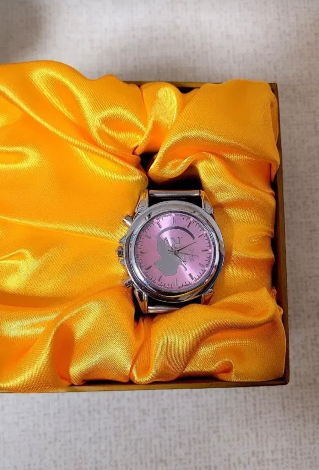 고전 레어) 세상품 한정판 에반게리온 핑크버전 여성용 손목시계 상품이미지2