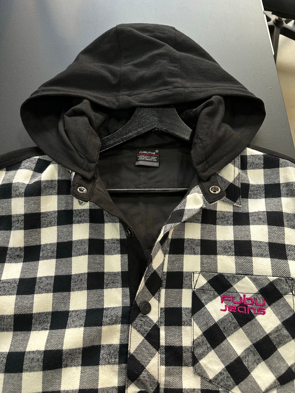 푸부 체크셔츠 후디드 자켓 상품이미지9
