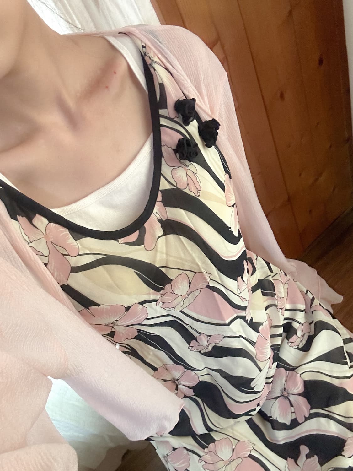 빈티지 바나나 핑크 원피스 히메갸루 로걀 긱시크 모리걸 라떼 페어리 상품이미지1