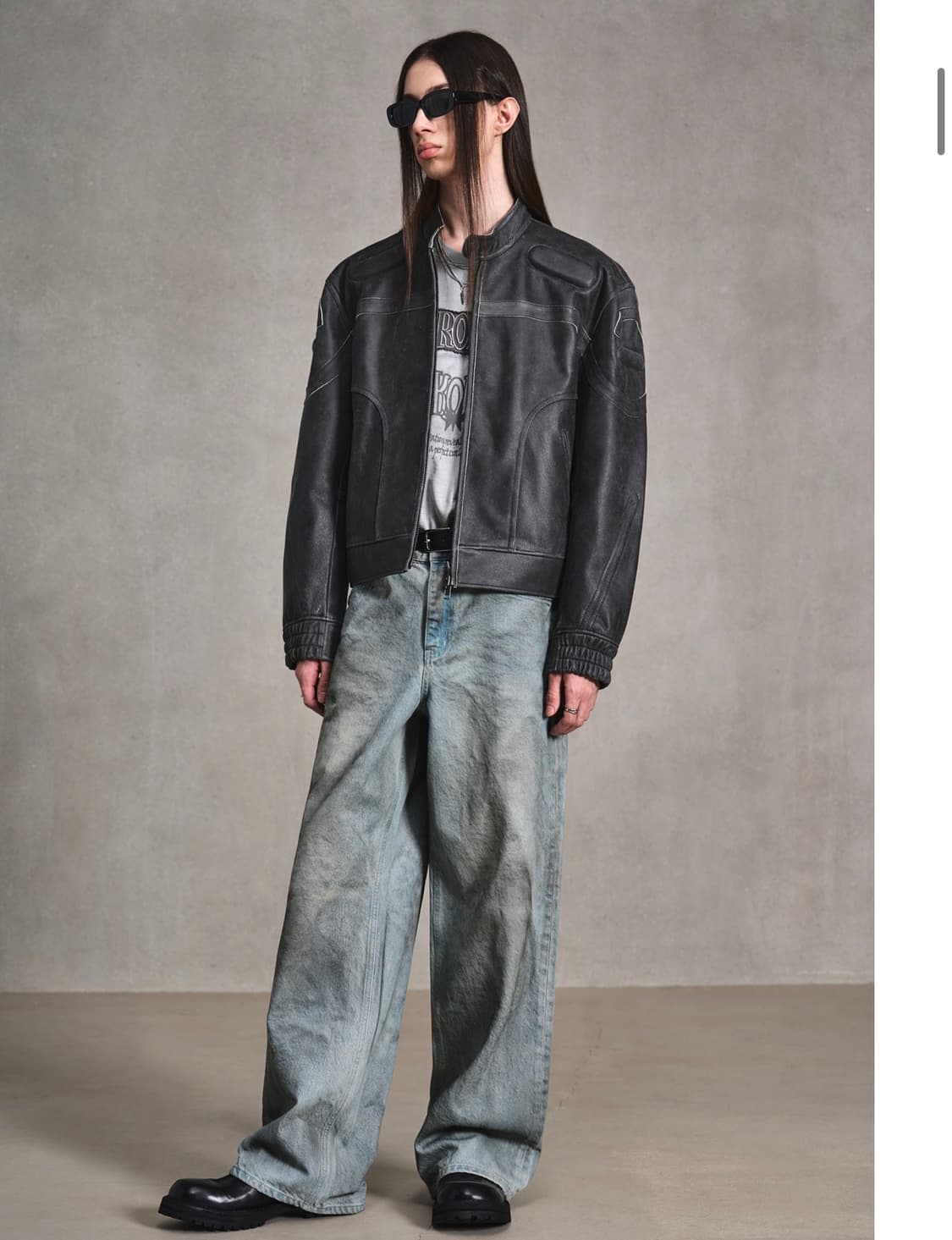 엘무드 디멘션 카우하이드 레더자켓 상품이미지2