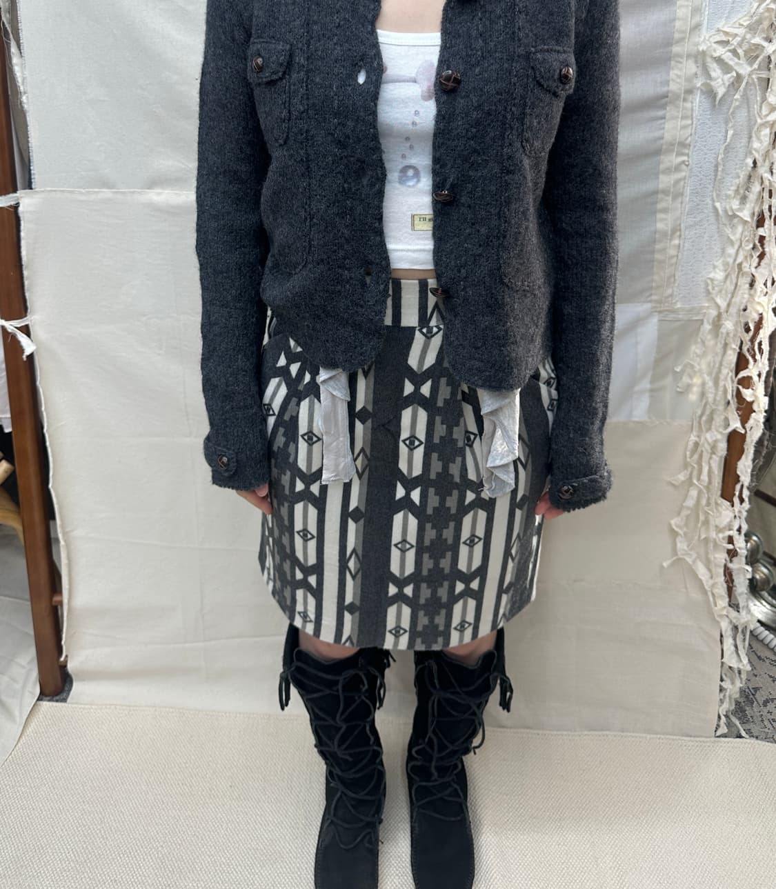 jeanasis ethnic pattern skirt 상품이미지2