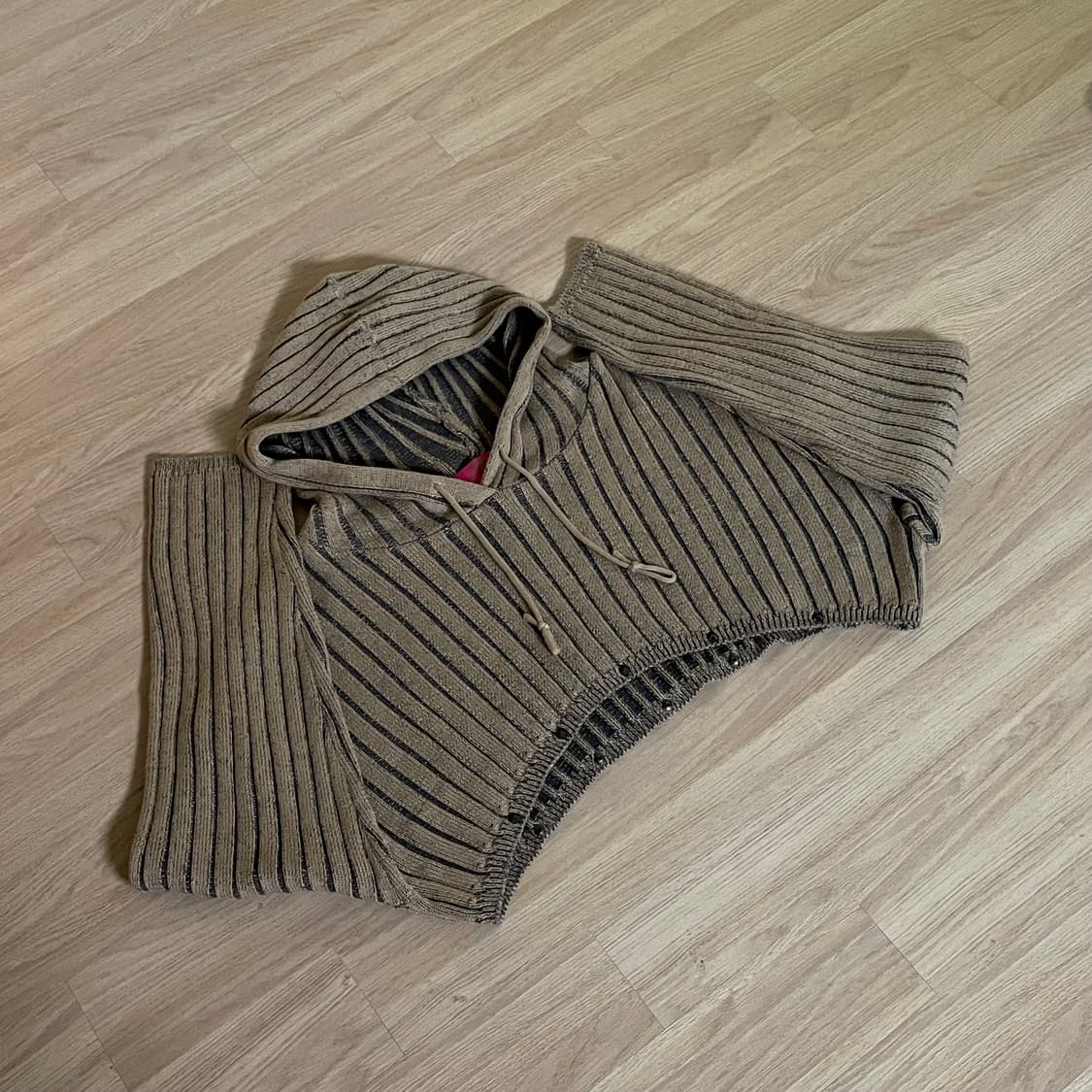 후드 크롭 니트 상품이미지5