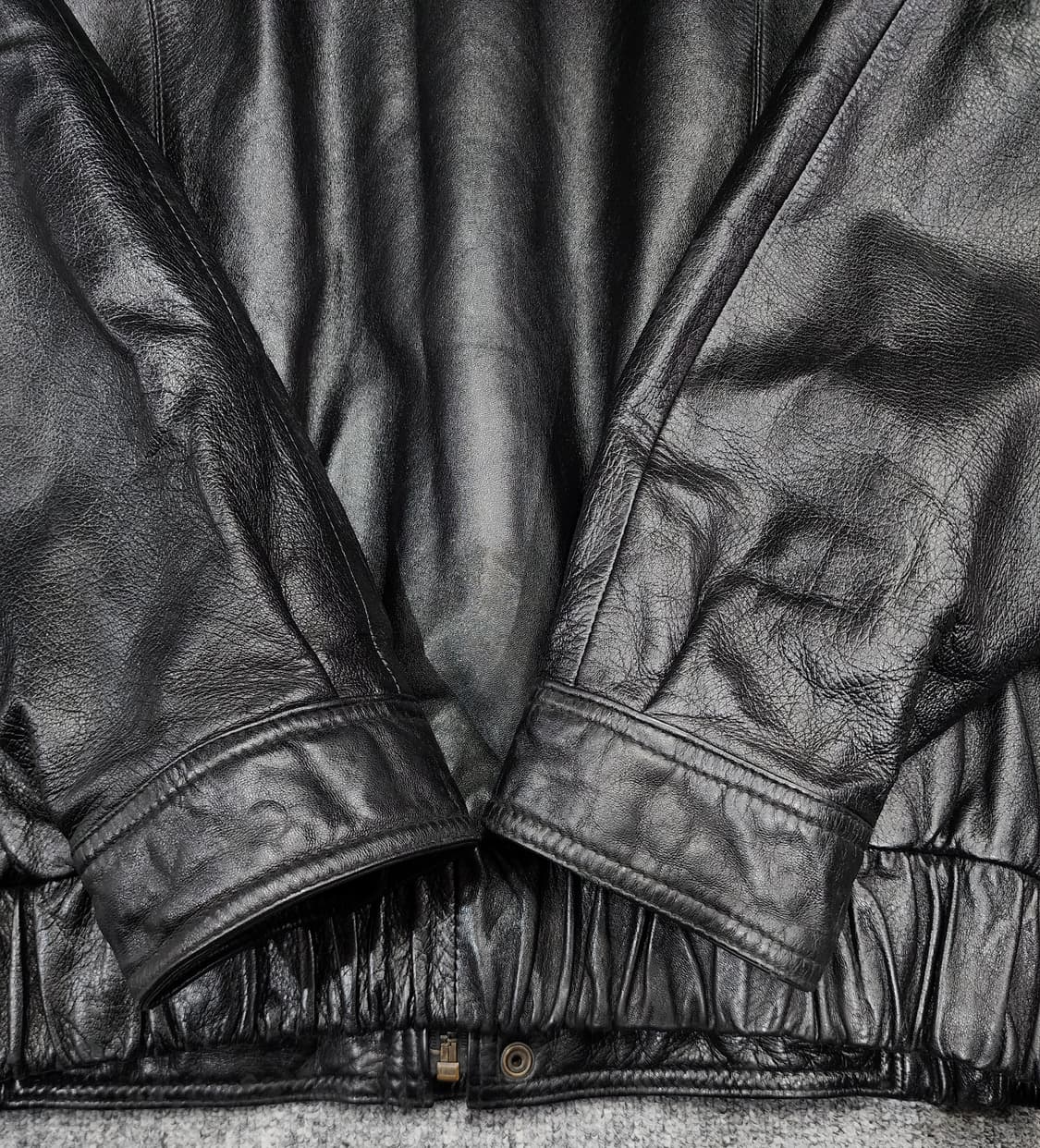 빈티지 양가죽 램스킨 집업 봄버 가죽자켓 레더자켓 105 상품이미지7