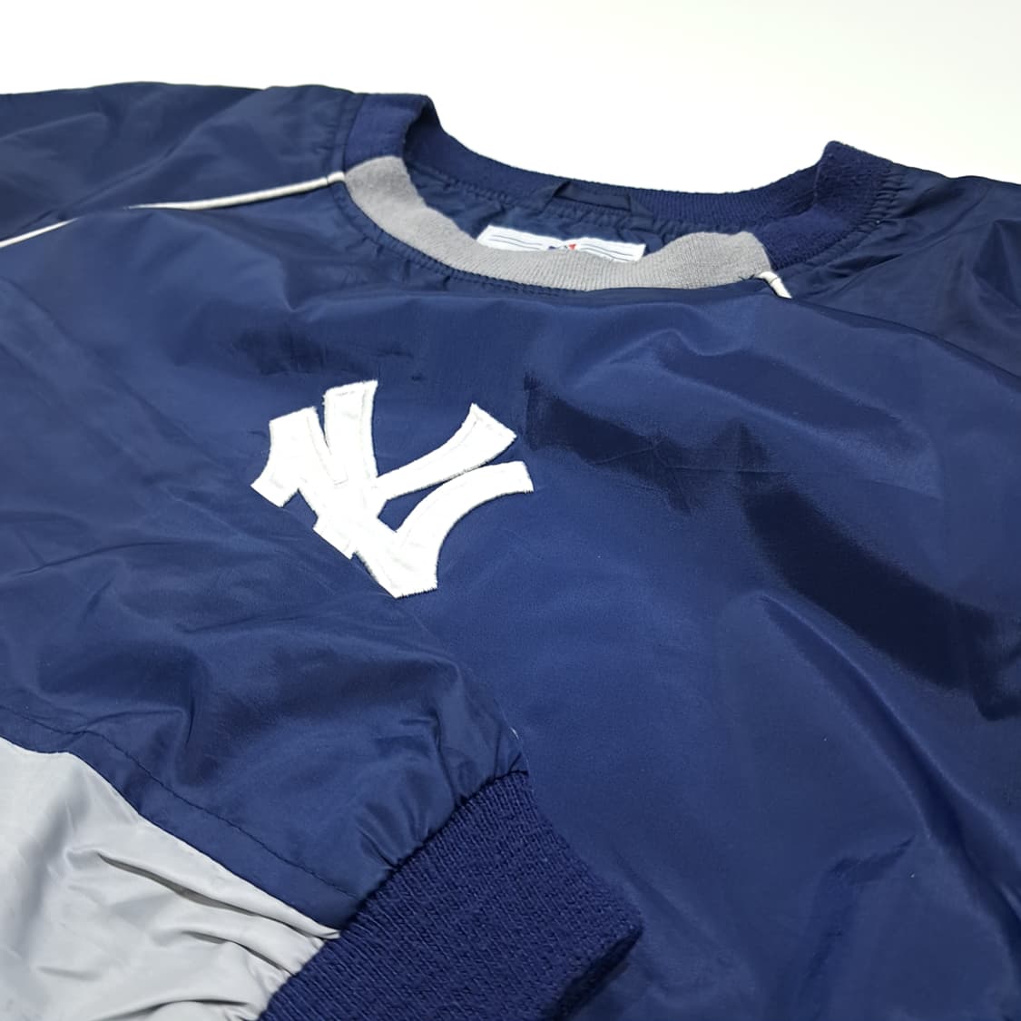 CL304 L 엠엘비 90s 폴리 사이드지퍼 네이비 윈드브레이커 자켓 상품이미지4