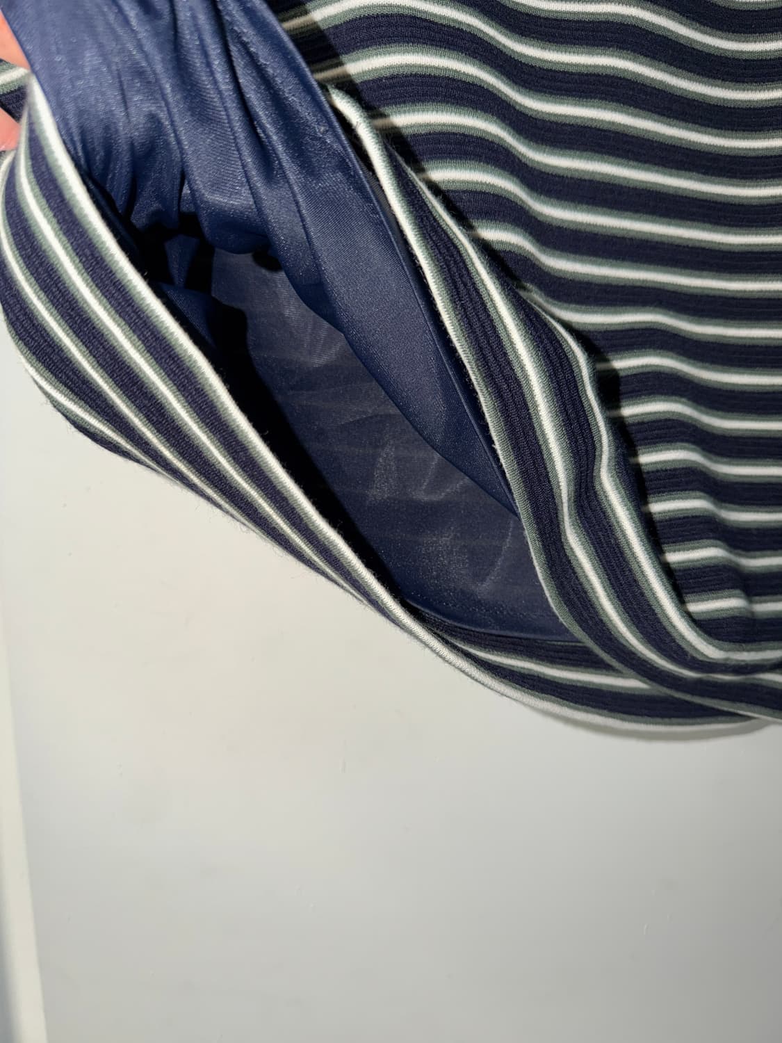 일본빈티지 네이비그린 울 미디스커트 상품이미지4