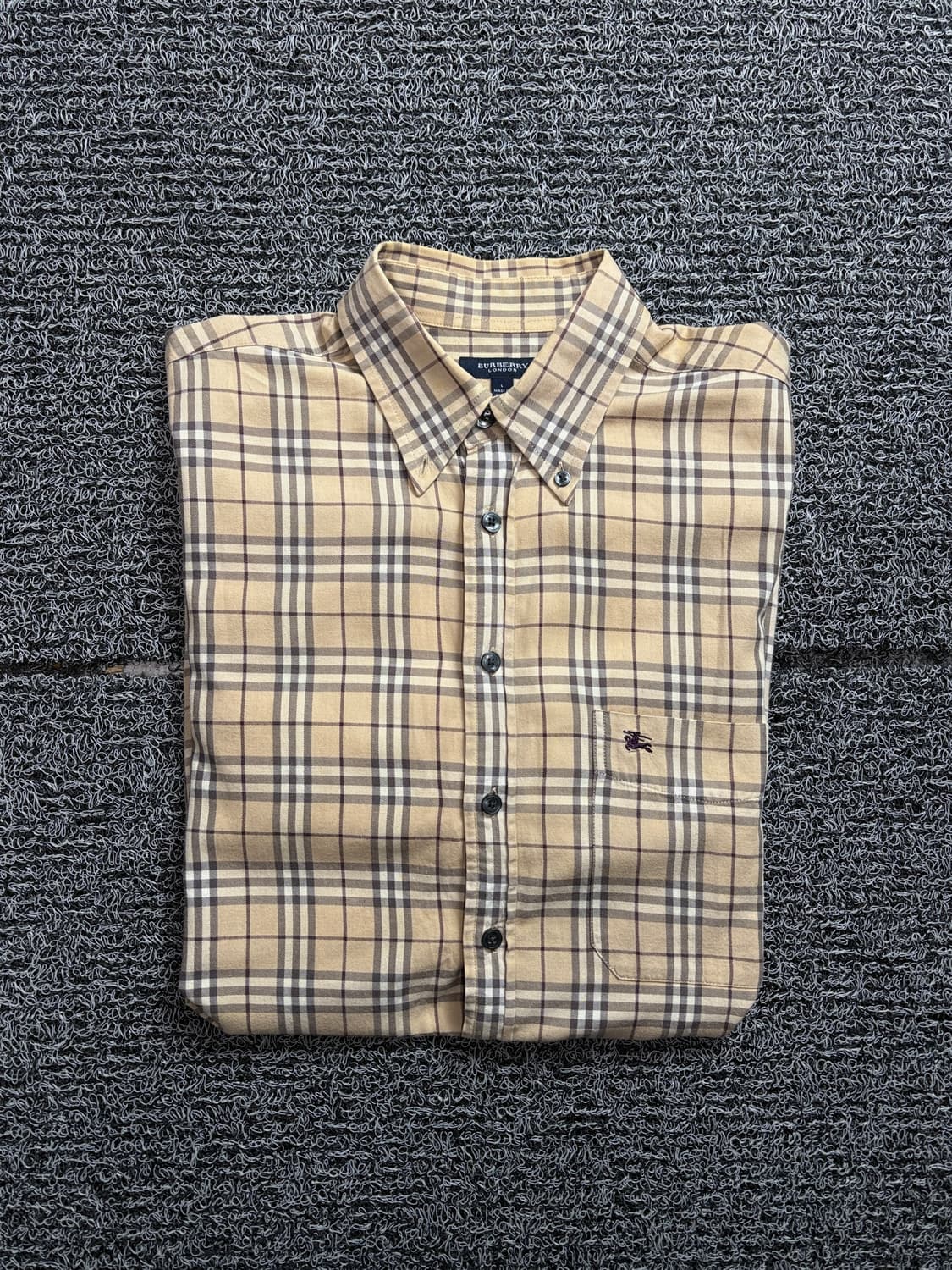 버버리 아카이브 베이지 노바체크 패턴 셔츠 2016 상품이미지1