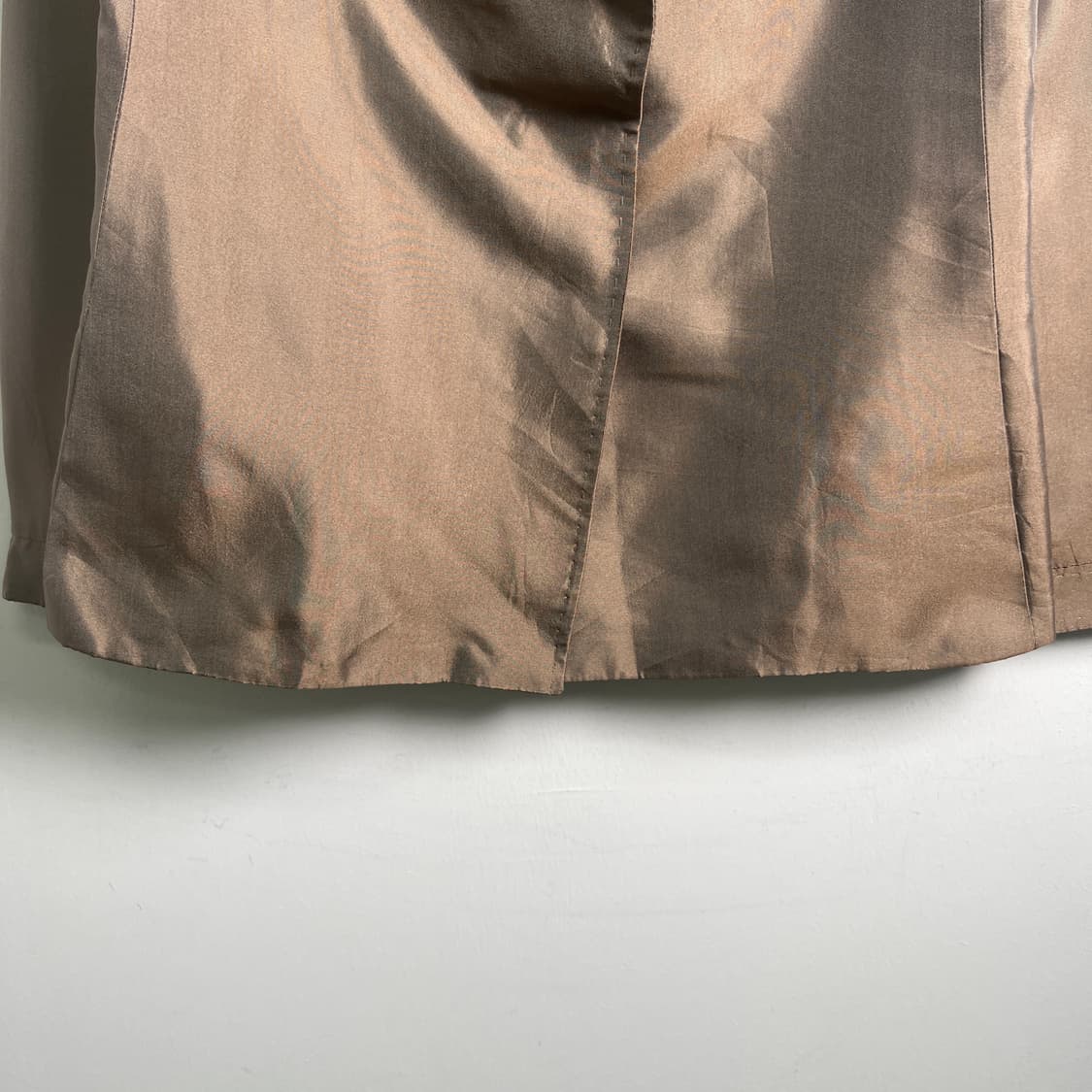 지아니 베르사체 꾸뛰르 브라운 실크 새틴 블레이저 자켓 상품이미지5