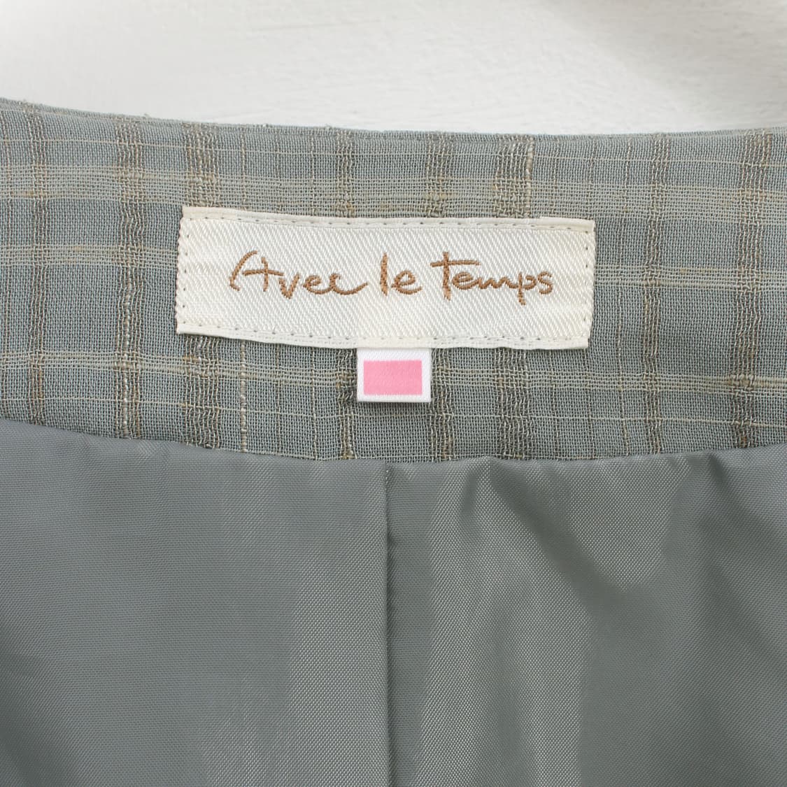 일본 빈티지 체크 인견 반팔 여름 자켓 상품이미지6