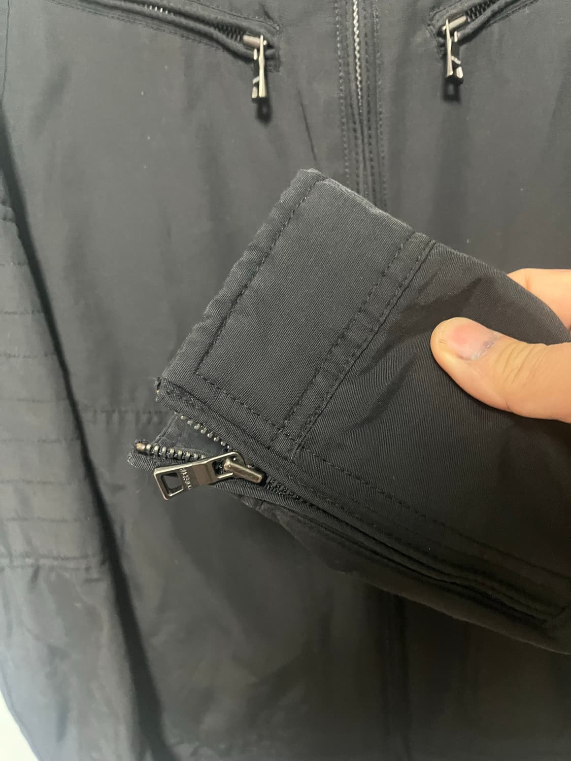 버커루 블랙 봄버 자켓 M 상품이미지3