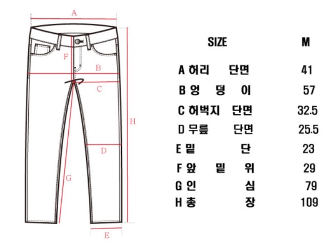 데님인디고마스터 더블니 바이커 데님 팬츠 상품이미지9