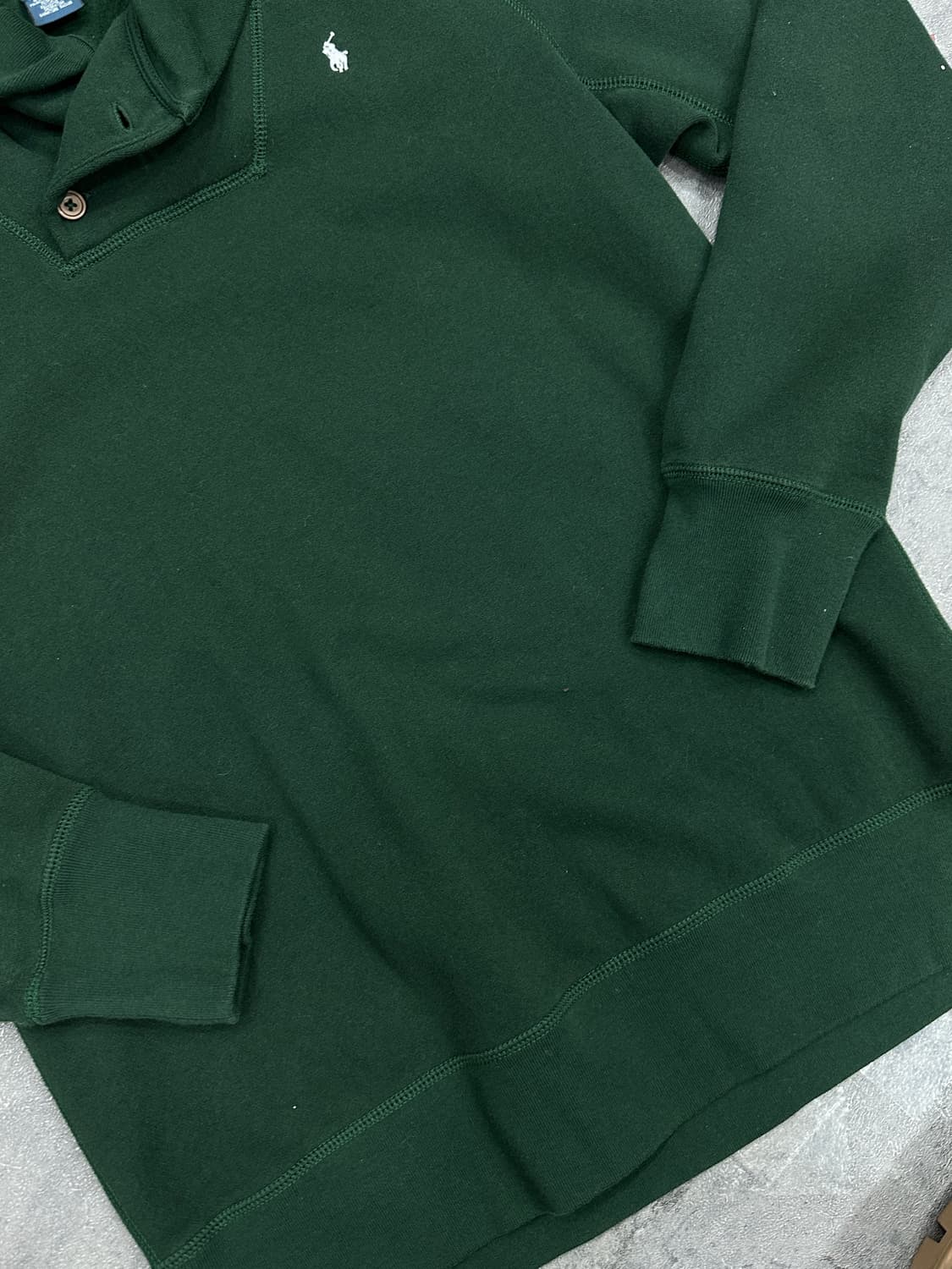 폴로 숄카라 맨투맨 그린 상품이미지2