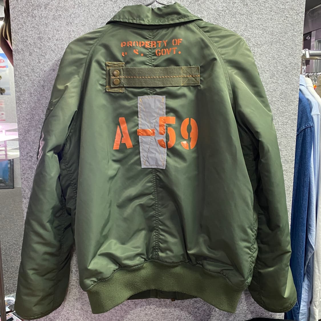 빈티지 패치빅로고 ma -1 B2701 상품이미지3