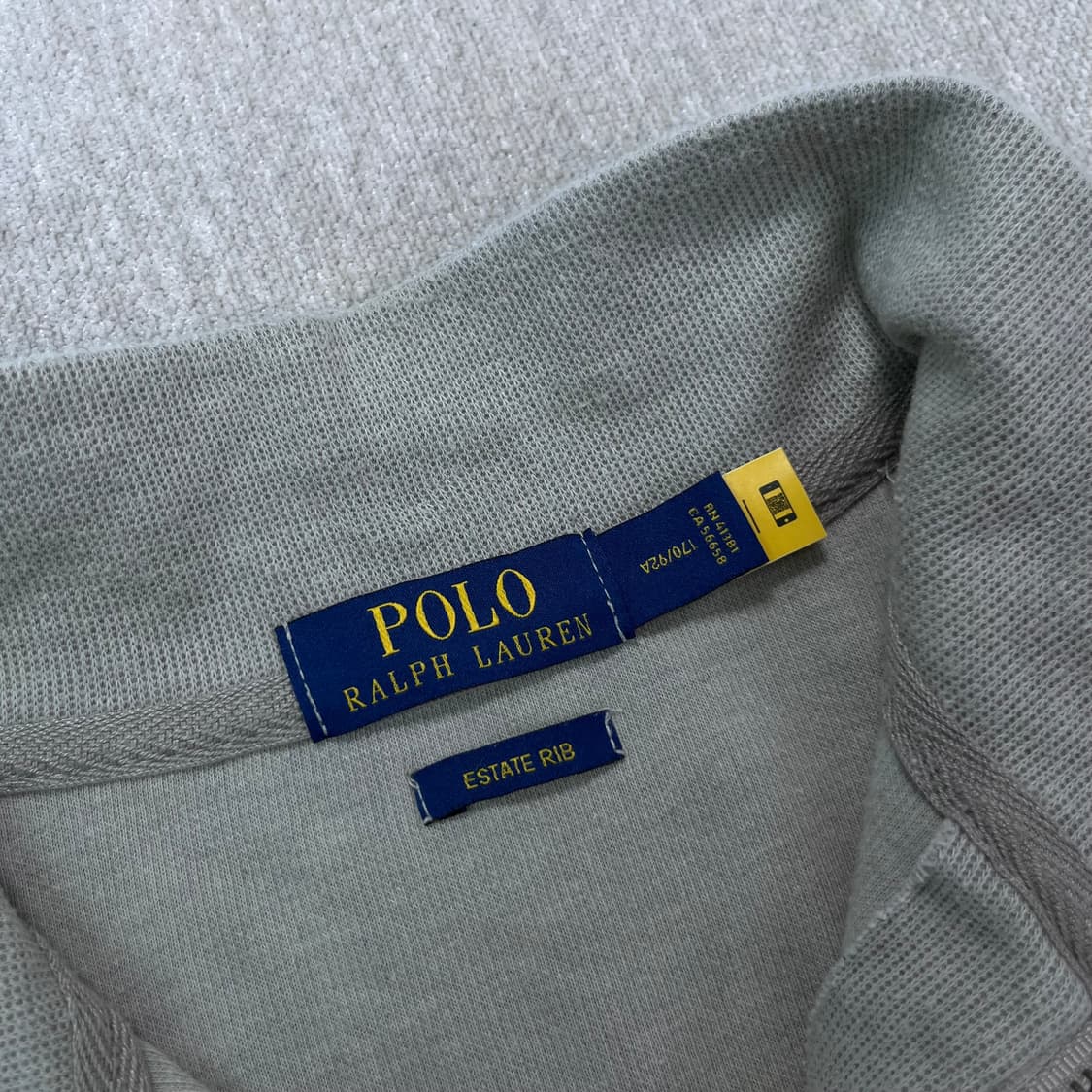 95 폴로랄프로렌 신형 화이트 베이지 니트 반집업 상품이미지4