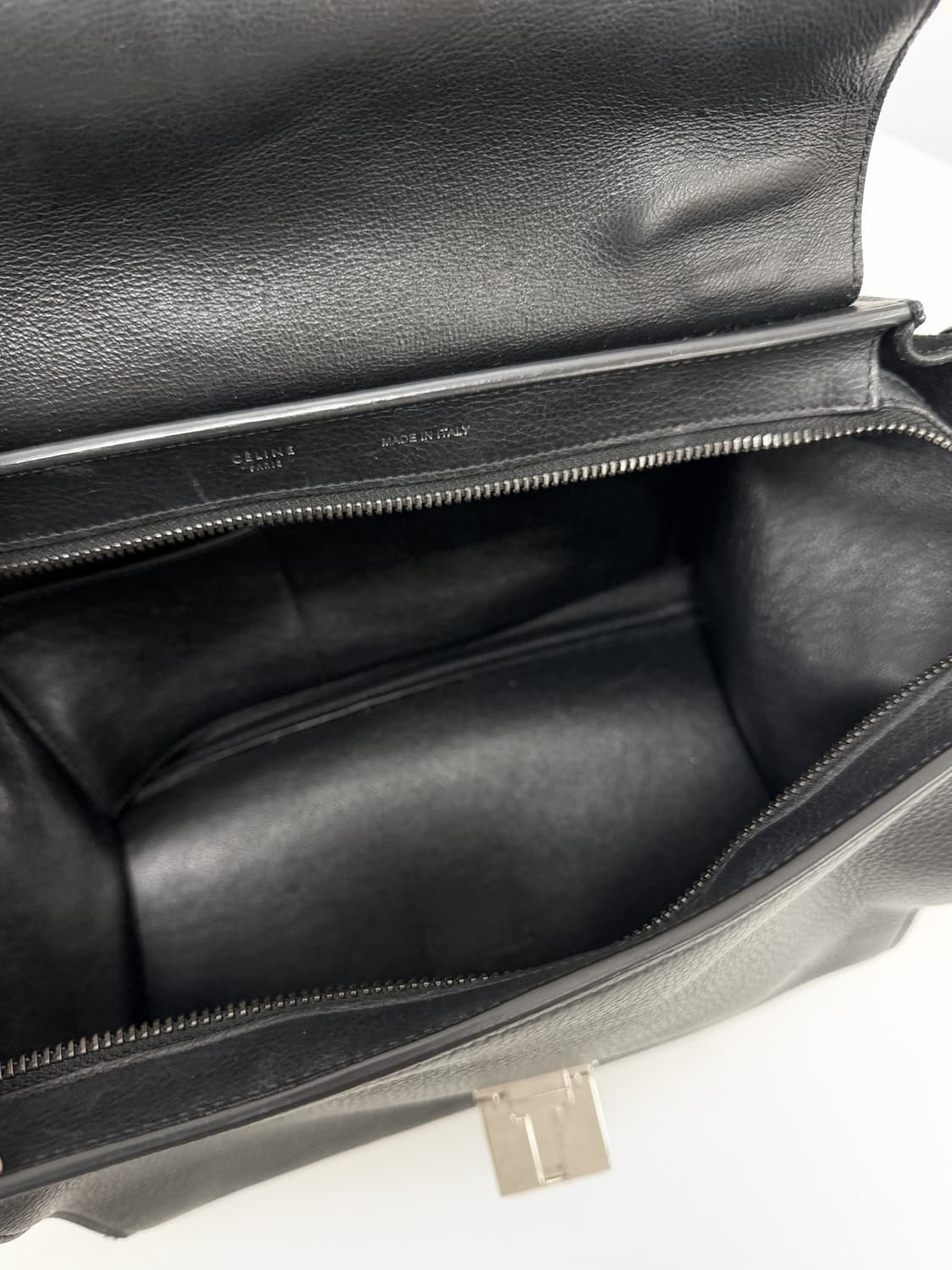 셀린느 트라페제 레더 & 스웨이드 토트백 상품이미지8