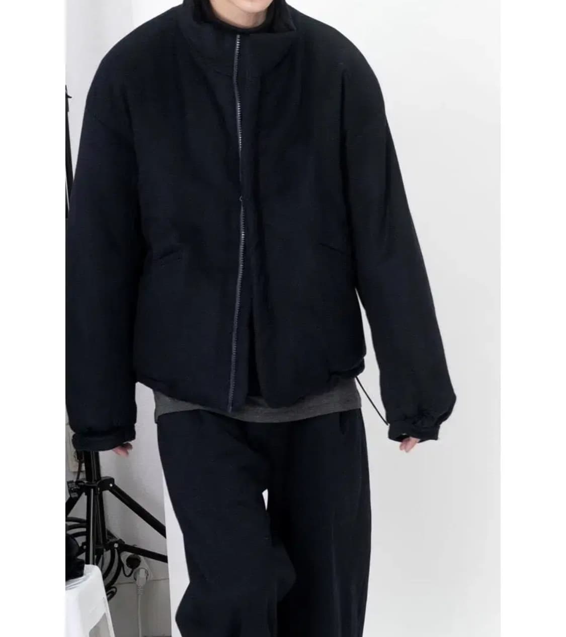 [4] 폴리테루 울 푸퍼 다크네이비 상품이미지3