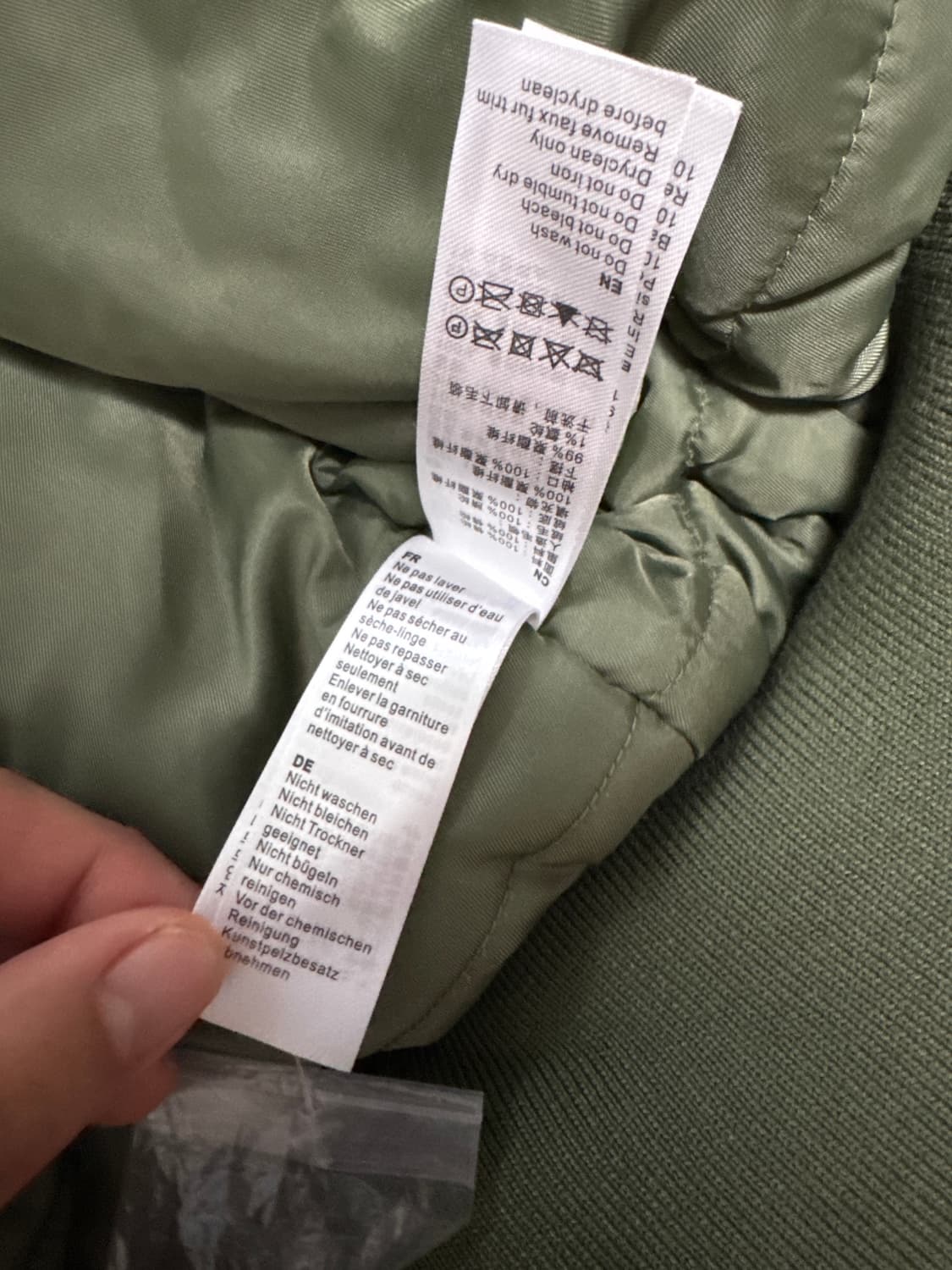 알파 인더 스트리 B-15 항공 점퍼 밀리터리 봄버 자켓 세이지 그린 상품이미지8