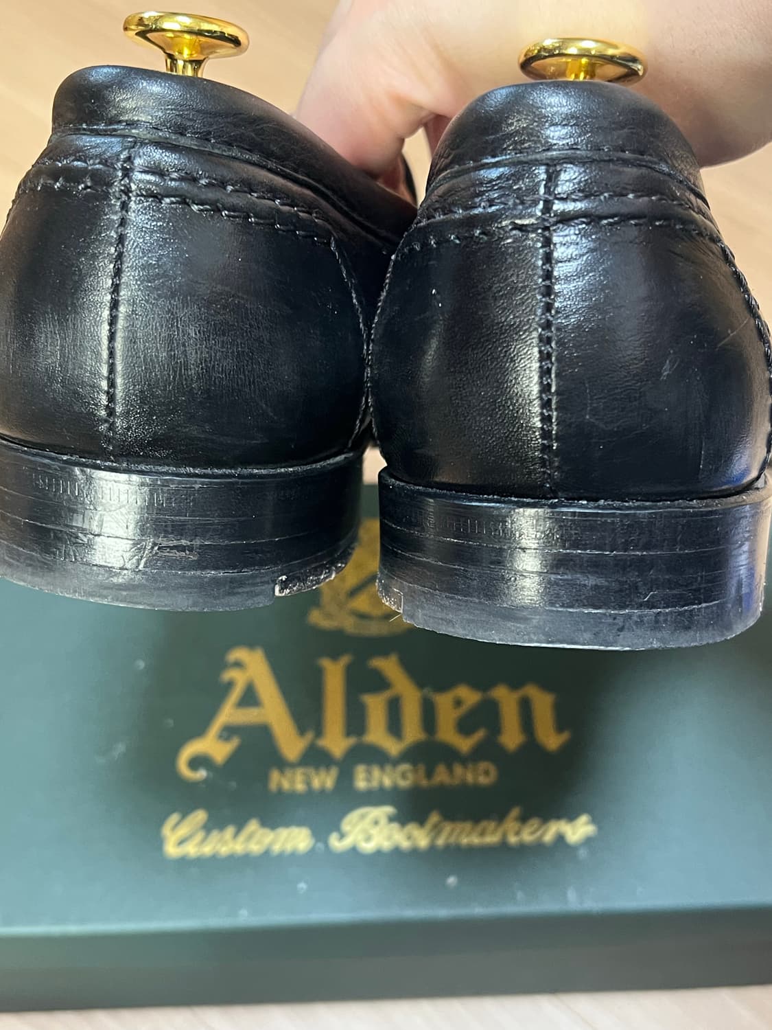 알든 9695F 카프 블랙 페니로퍼 9D 상품이미지4