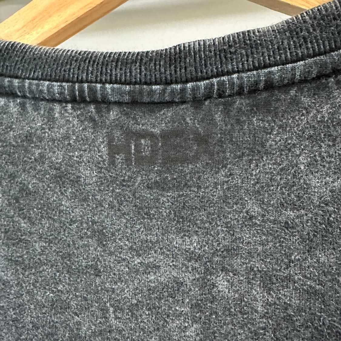 에이치덱스 올드 페이디드 워싱 숏 슬리브 블랙 상품이미지4