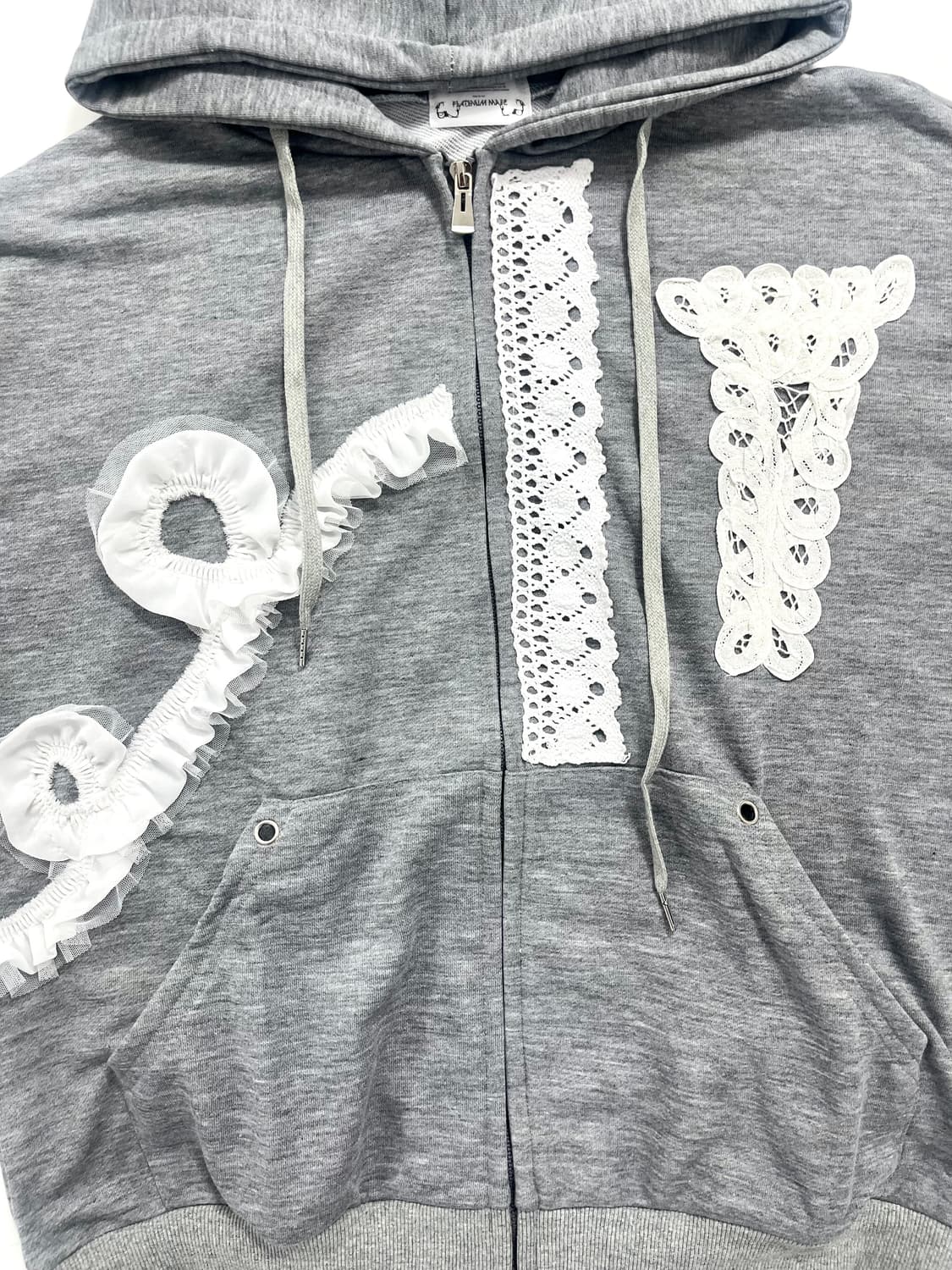 Lace Wave Hoodie Zip-up 상품이미지2