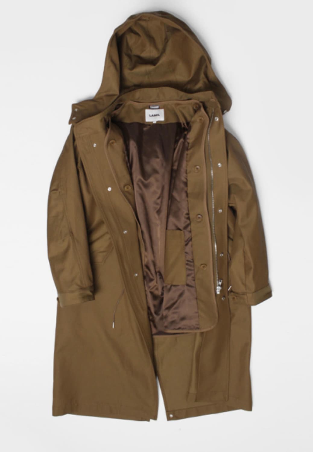 1 라벨아카이브 패디드 롱 피쉬테일 파카 자켓 코트 카라멜 브라운 상품이미지2