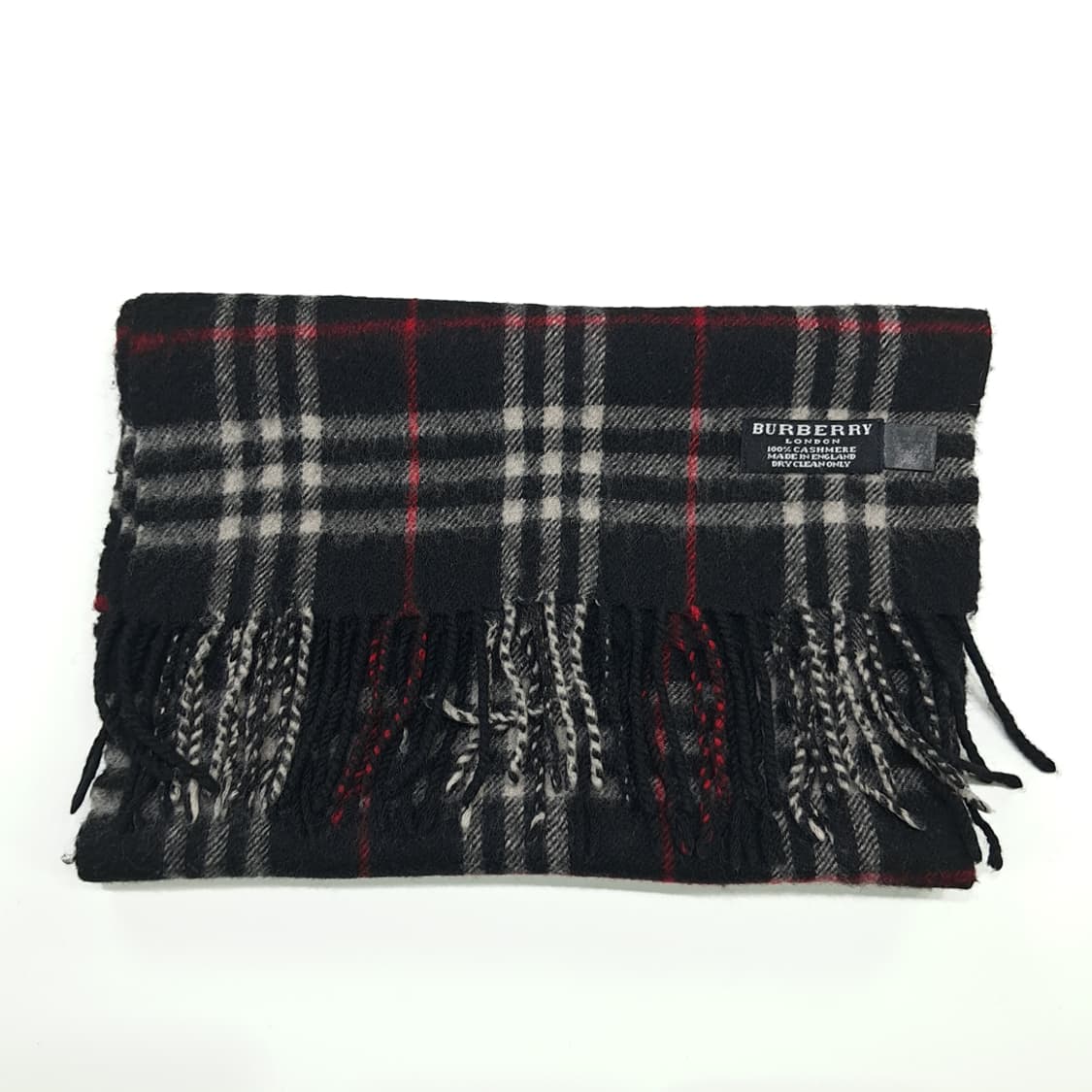 MX197 버버리 블랙 노바체크 캐시미어 목도리 머플러 상품이미지5