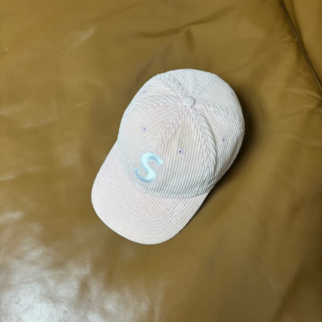 Supreme 슈프림 코듀로이 워시드 핑크 S로고 6패널 볼캡 모자 상품이미지5
