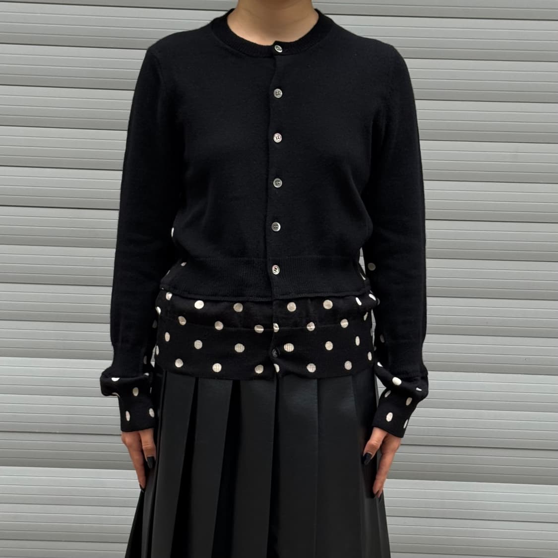 Dot Black Cardigan 상품이미지10
