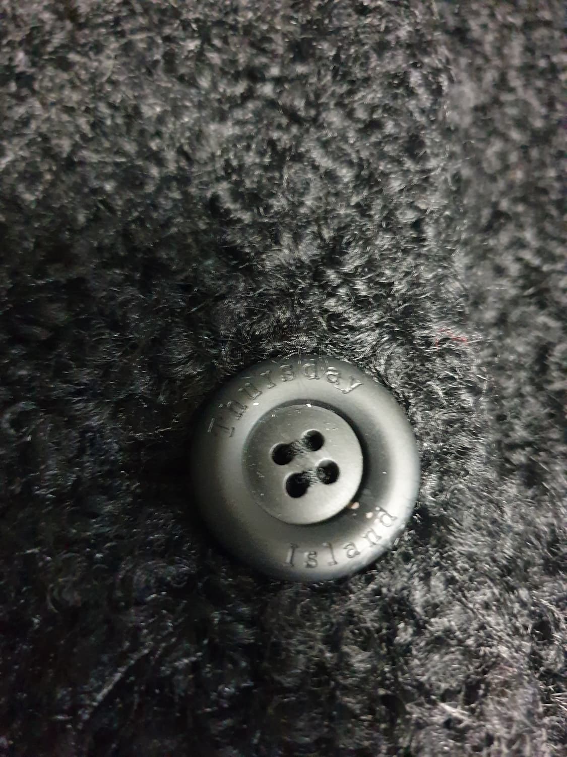 (23s) 써스데이아일랜드 링구소재 볼륨소매 카라리스 자켓 블랙(S) 상품이미지3