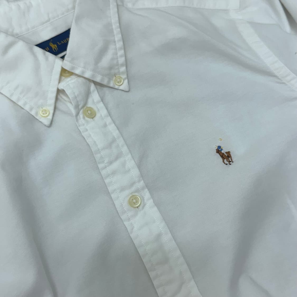 POLO 폴로 랄프로렌 여성 반팔 셔츠 화이트 M 상품이미지3