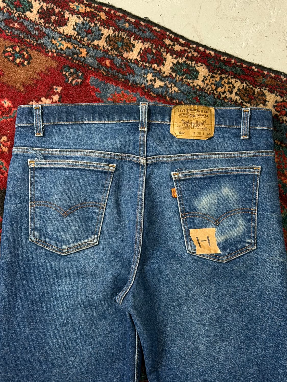 90's USA 빈티지 리바이스 517 오렌지탭 부츠컷 상품이미지6
