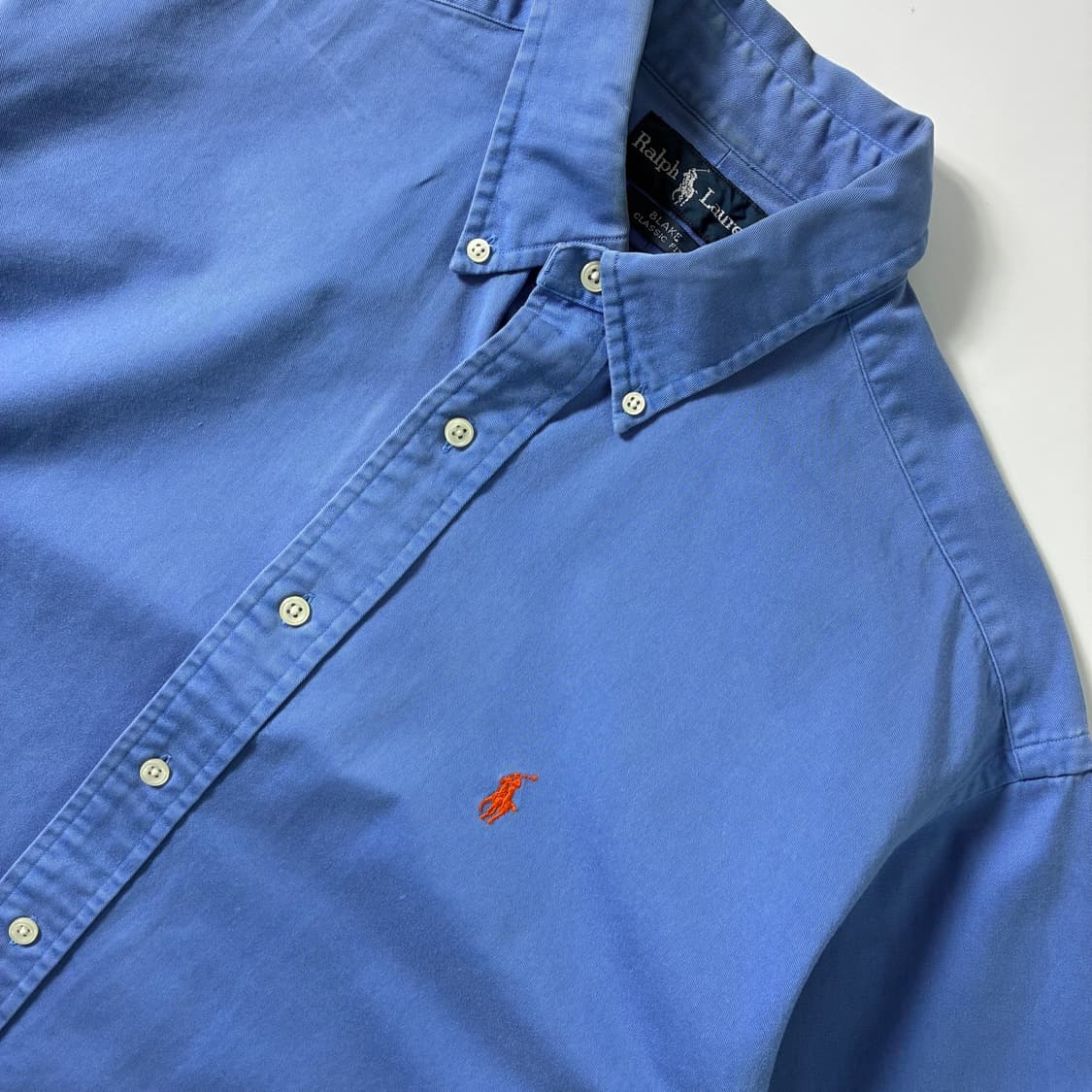 Polo  폴로 랄프로렌 자수 코튼 라이트 블루 셔츠  상품이미지2