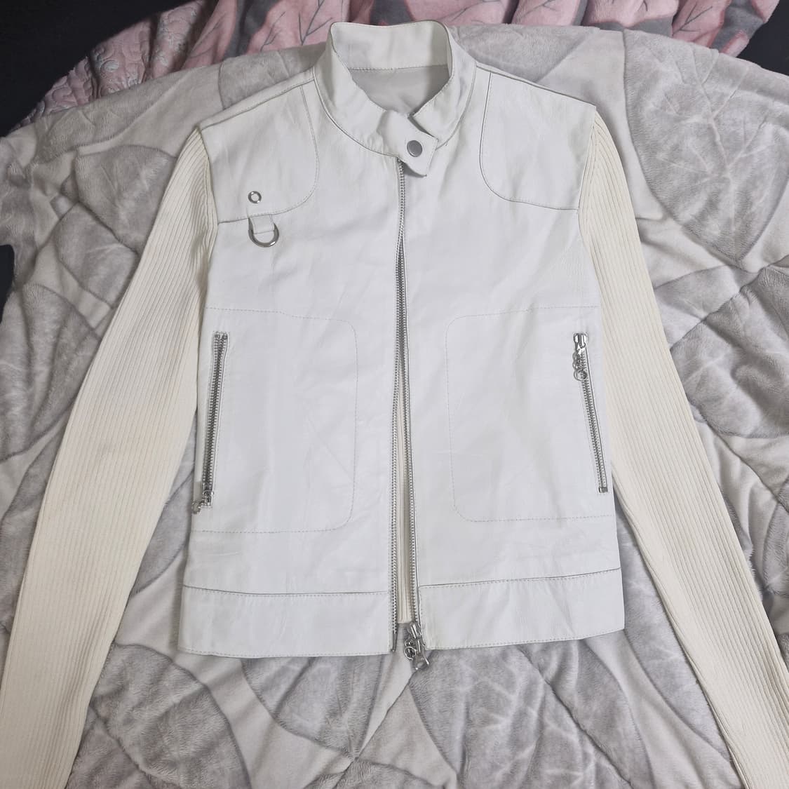 Marella 마렐라 화이트 레더 자켓 상품이미지2