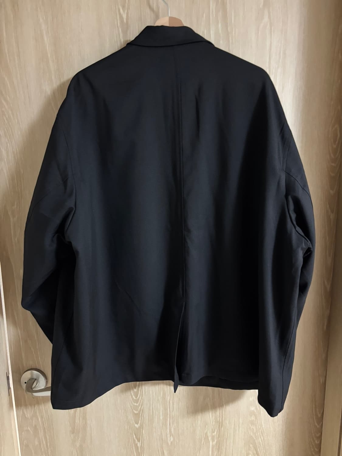 프레쉬서비스 24aw 오버사이즈 Wooly twill 자켓 블랙 L 상품이미지7